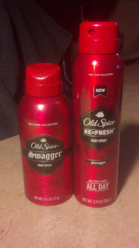 Old packaging on the left, "NEW" packaging on the right.
