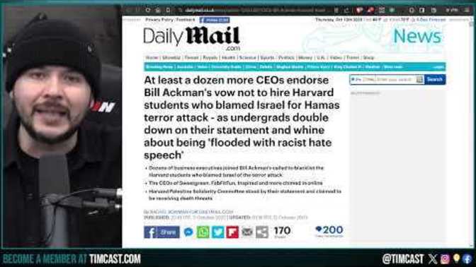Woke students supporting Hamas blacklisted from Wall Street and double down on their statement. Is this a good or bad thing?