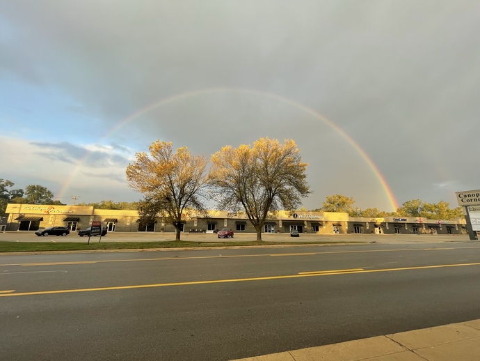 Have you seen a rainbow 🌈 in the fall season?