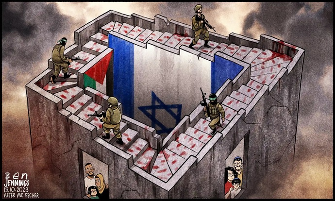 A little embarrassing but I don't know at all the deal with Israel and Palestine. Care to explain from the beginning?