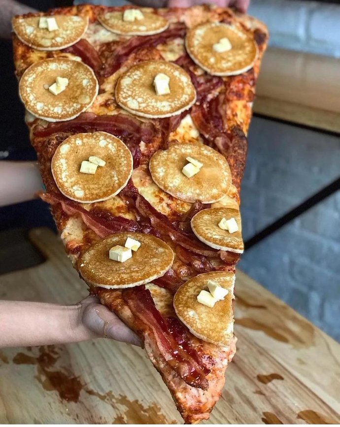 Would you eat this breakfast pizza?