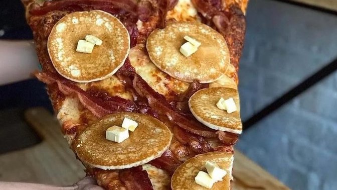 Would you eat this breakfast pizza?