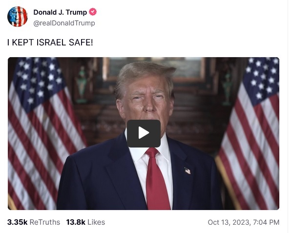 Is Trump the ONLY PRESIDENT whom can PROTECT ISRAEL?