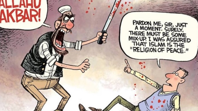 What do you personally think when you hear someone or the media say, Islam is a religion of peace?