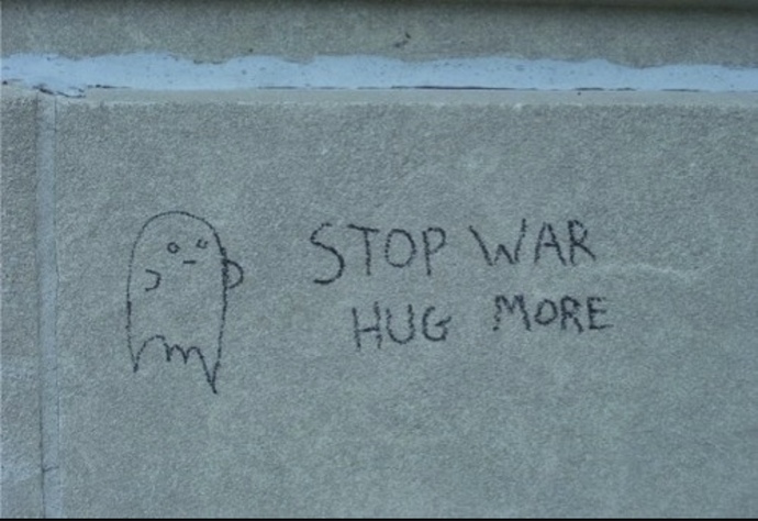 Could hugs change the world and end war?