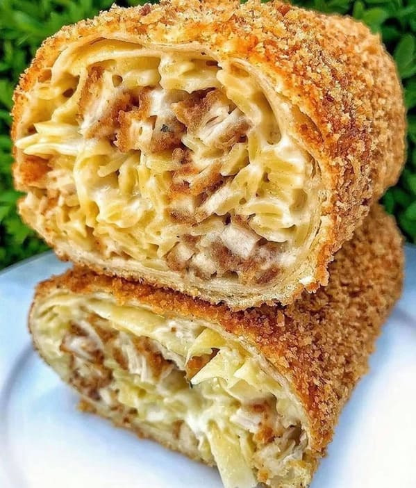 Would you eat chicken alfredo burrito?
