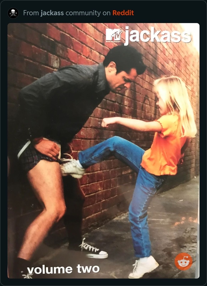 Girls, On a scale of 1 to 10, how funny is this Johnny Knoxville picture?