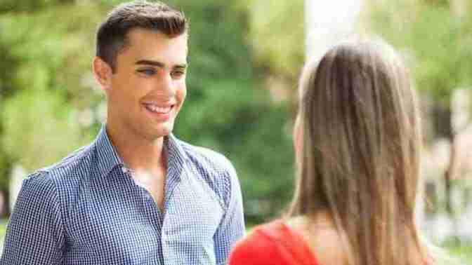 How do you go up to a guy you find cute and start a conversation?