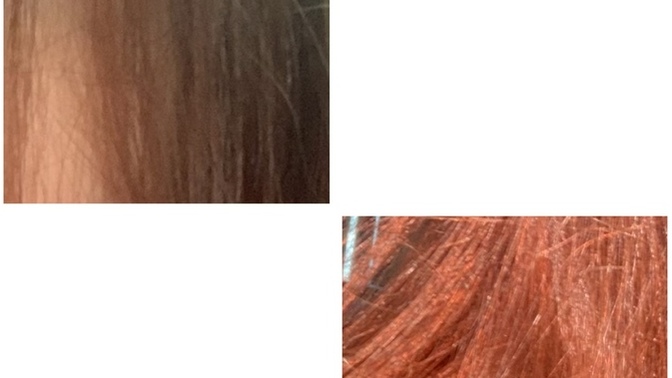 Why does hair change colors indoors and outdoors?