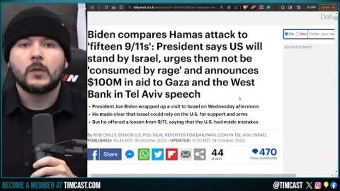 Biden announces $100M in aid to Gaza and the West Bank in Tel Aviv speech. Is this a good thing or bad thing?