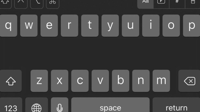Write your name without using the middle row?