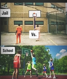 Why do schools resemble prison so much?