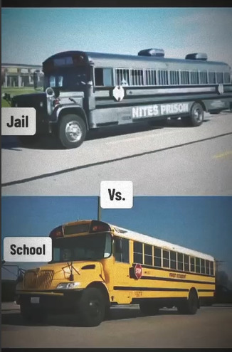 Why do schools resemble prison so much?