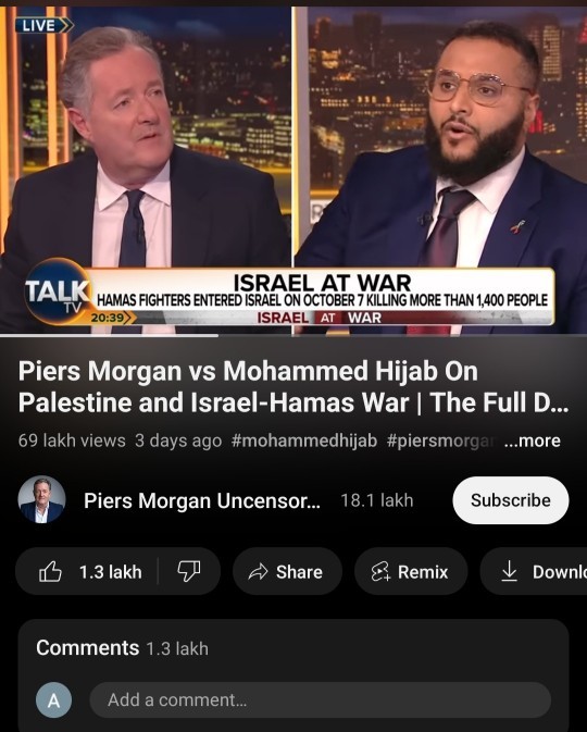 What do you think about Piers Morgan?