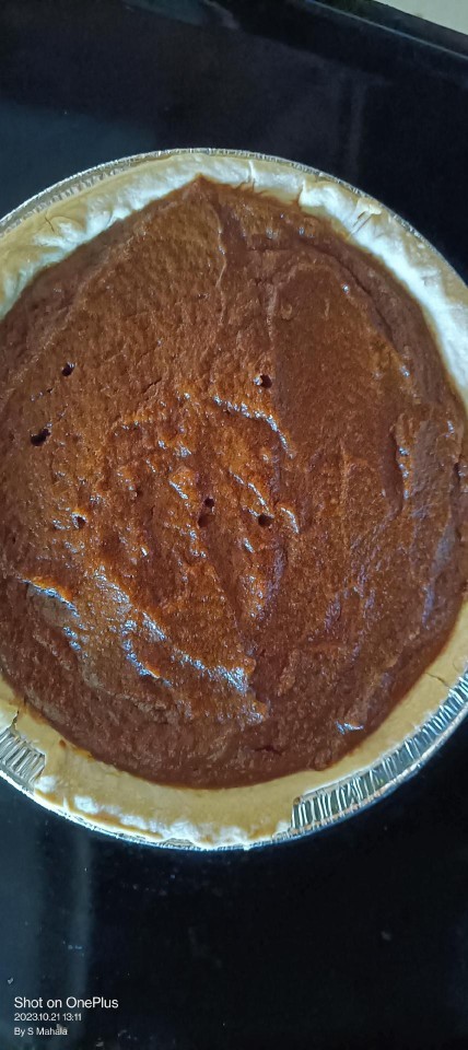 What do you think of my Pumpkin pie?