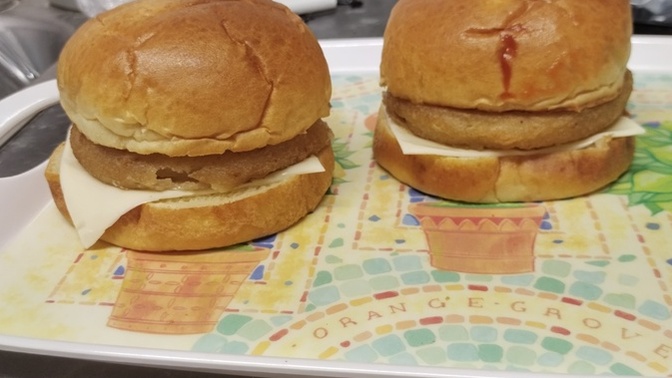 What do you think of my Homemade halloumi cheese burgers I even made the rolls myself?