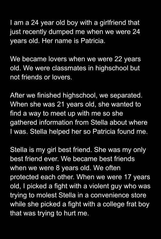 Why did Patricia dump me?