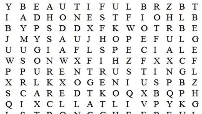 First 3 words you see?