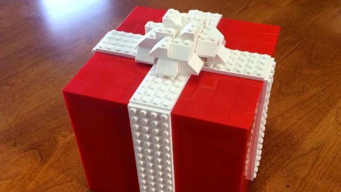 If somebody give you a present with that box how would you feel and think about the present and person who gives you that?