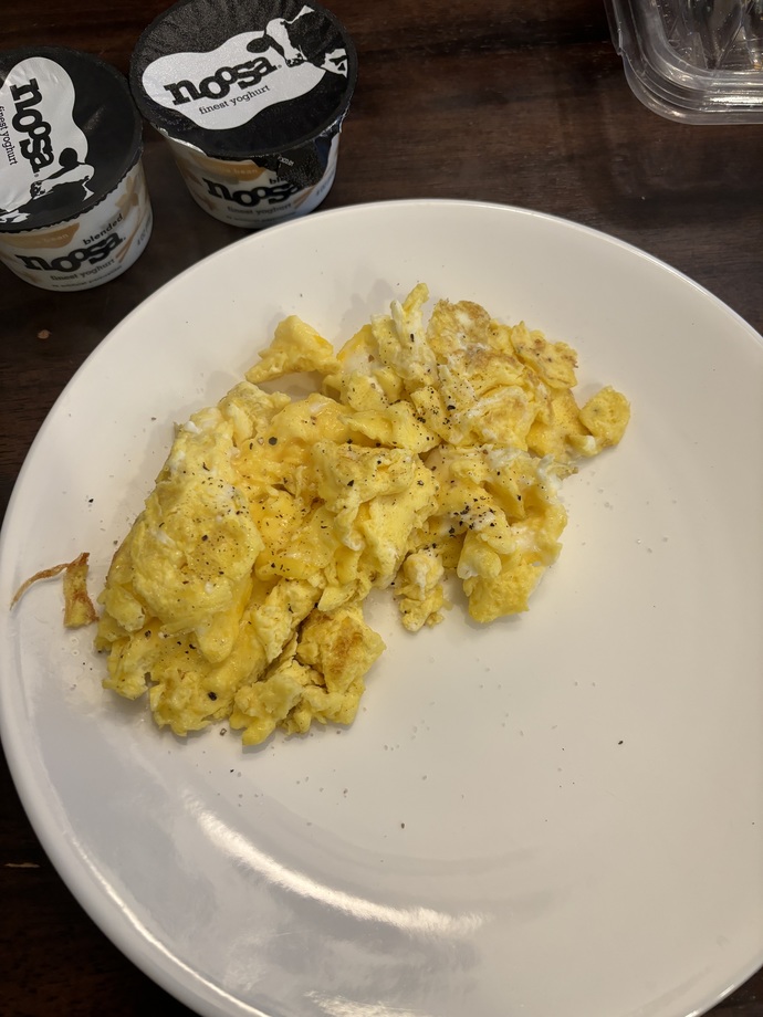 Do my scrambled eggs look good?