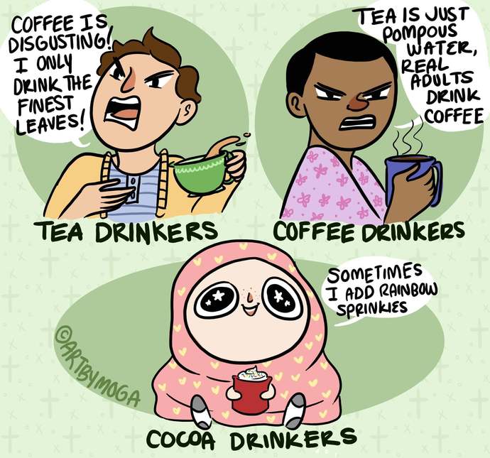 Do you prefer coffee ☕ or tea🍵?