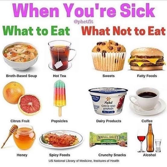 Any food you eat specifically when youre sick?
