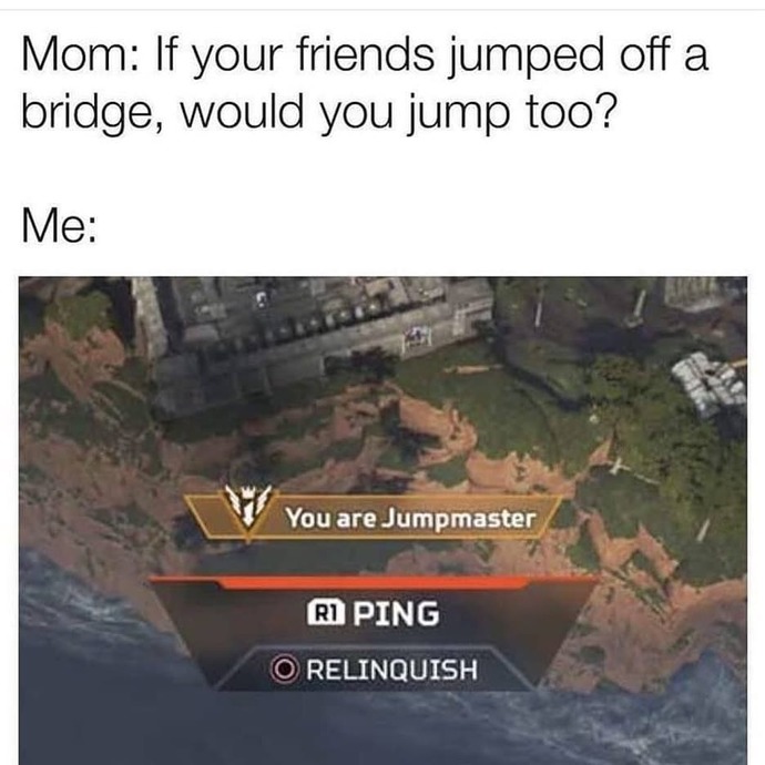 If your friend jumped off a bridge, would you also Jump?