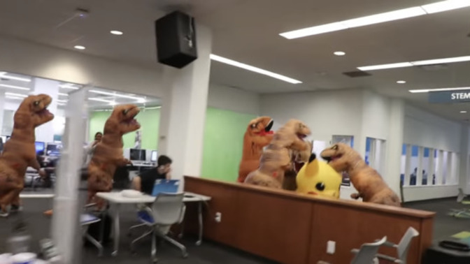 If you saw several T-Rex’s beating the shit out of a pikachu in a library what would you think?