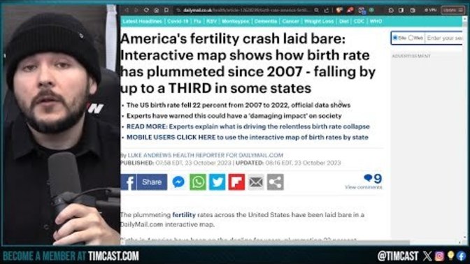 What do you think is to blame for the fertility rate crisis in the US?