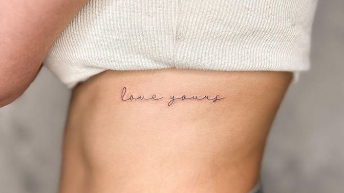 Do you have a side rib tattoo or not?