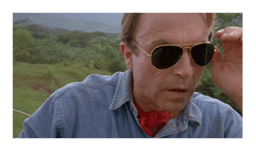 What do you think would best represent YOUR reaction from these gifs if you actually saw a dinosaur in real life?