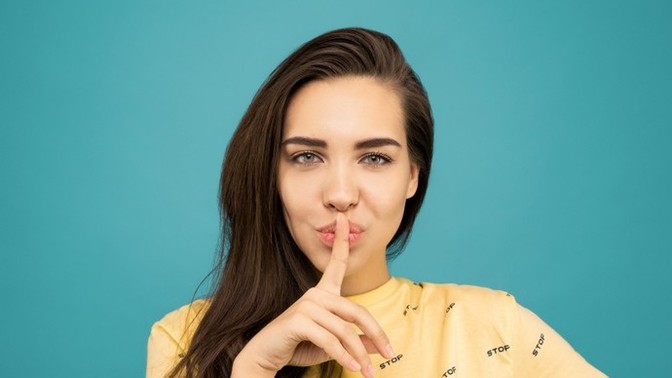 What could be the sign when a woman is silent on you?