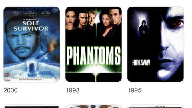 Have you read any of the Dean Koontz books or watched any of the films based on them?