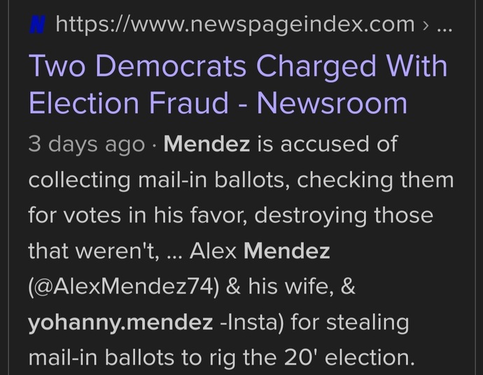 Hear about the dem's election fraud?