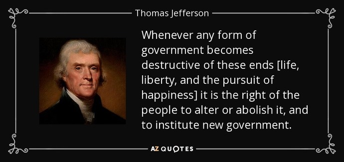 What do you think of this declaration of independence quote?