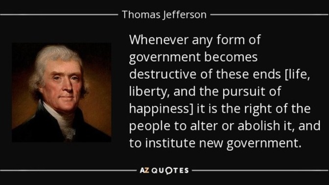 What do you think of this declaration of independence quote?