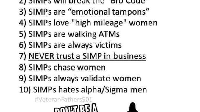 Do men need to man up and have standards?