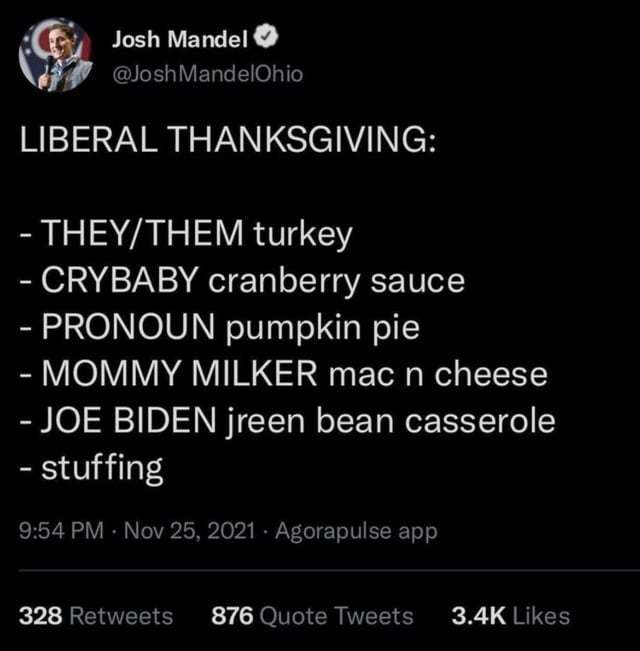 What way will Liberals attack Thanksgiving this year #WarOnThanksGiving?