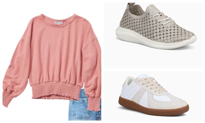 Which of these sneakers look better with this top?
