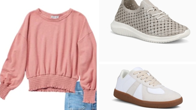 Which of these sneakers look better with this top?
