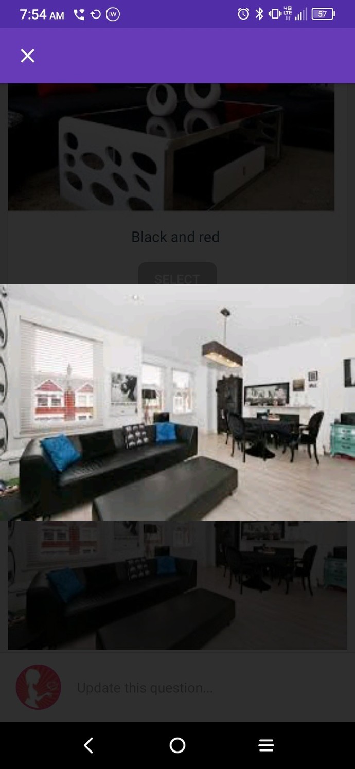 My living room ? Which color ?
