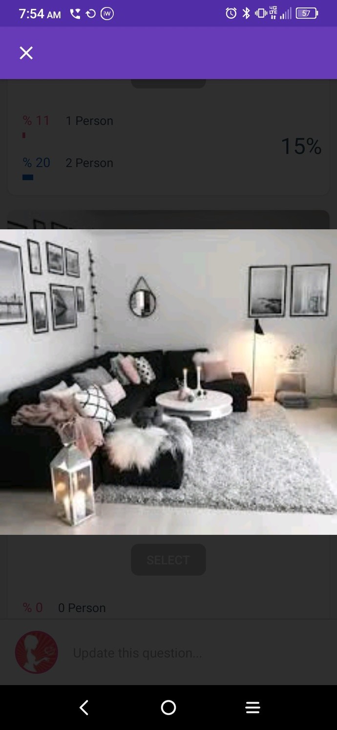 My living room ? Which color ?