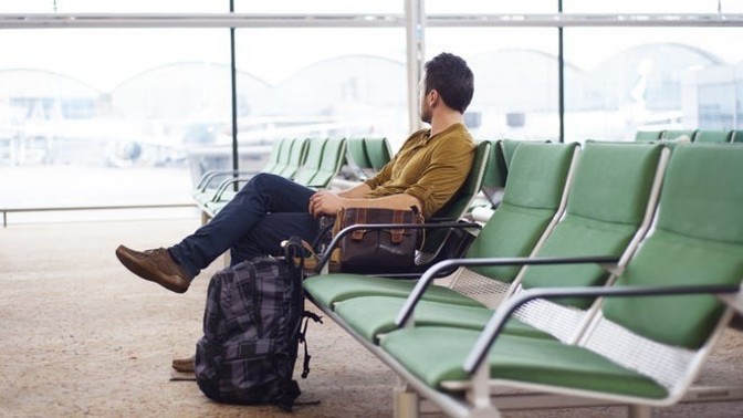 What do you do when you're waiting for your flight at the airport?