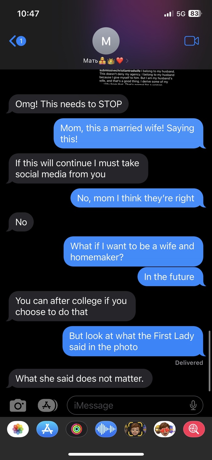I don’t understand. may someone please help me see my mom’s side?