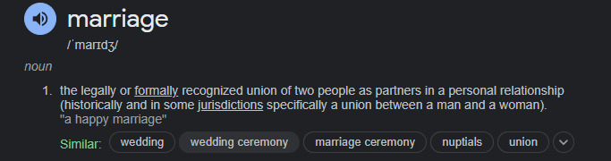 True or false: The main purpose of marriage is to have children?