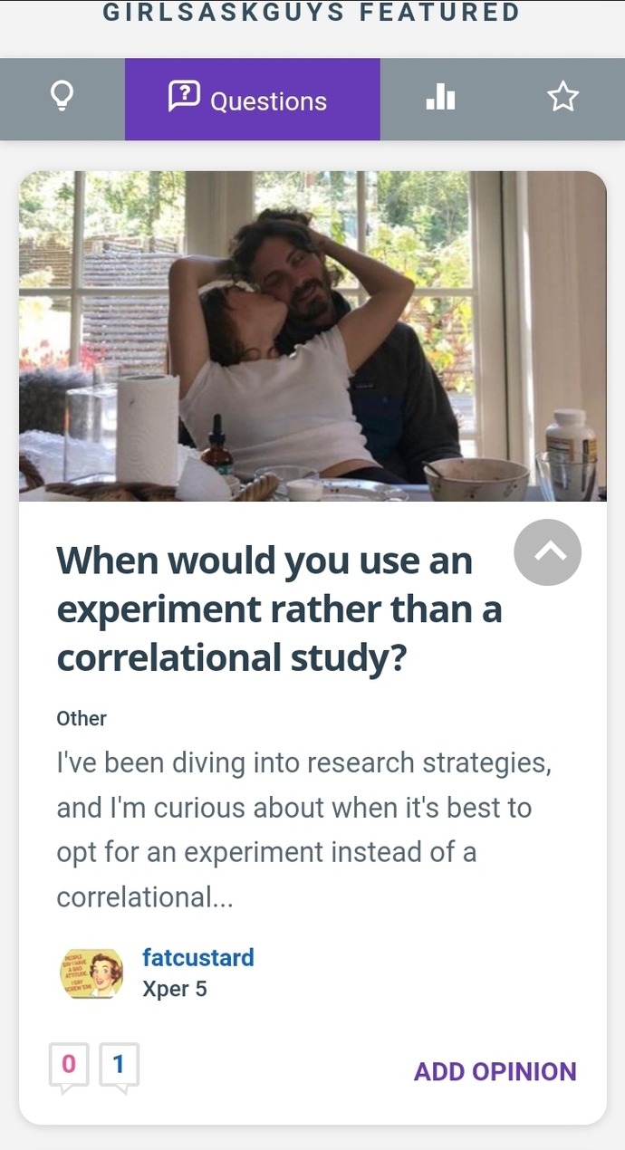 When would you use an experiment rather than a correlational study?