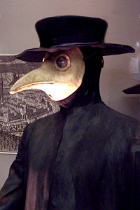 Everyone is happy to see the friendly, reassuring face of the plague doctor.