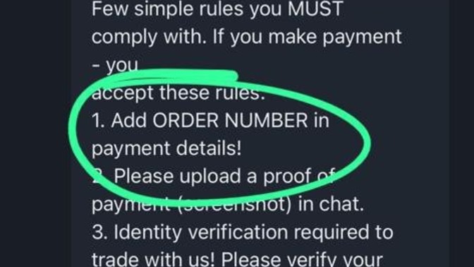 What is order number in binance app?