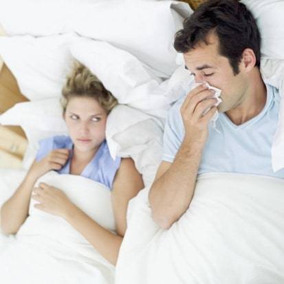Do you sleep in the same bed if your partner is sick?