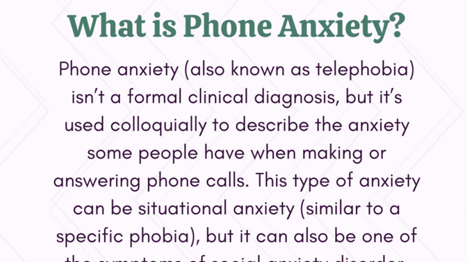 Do you get/have phone anxiety?